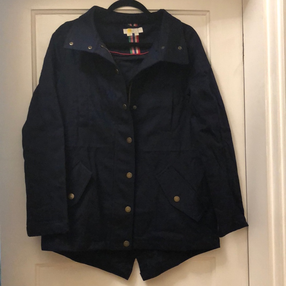 Boden womens navy blue field coat. Size US 4.